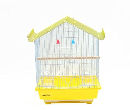 Kapoor pets Aluminium Yellow Cage For Bazrri Birds Or Love Birds And All Small Birds Bird House (Hanging) (B099S95BLZ) Amazon Price History, Amazon Price Tracker