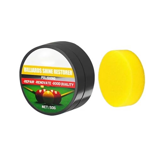 brooksnaji Detergente per palline da biliardo | 50 g detergente lucido, manutenzione di palline da biliardo e piscina | per sport all'aria aperta smaltimento polvere sporca, uso misto principianti e