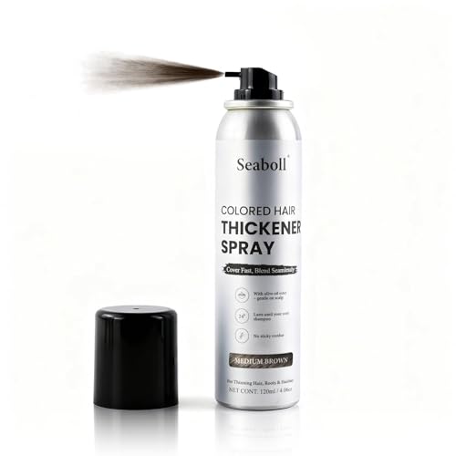 Seaboll Root Touch Up Hair Color Spray–4oz, Sweat-Resistant & Natural,