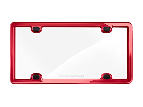 Weathertech 8ALPCC1 Clearcover License Plate Cover And Frame, Red thumb #1