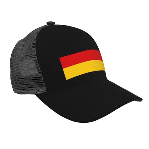 German Flag Mesh Baseball Cap - Classic Adjustable Peak Cap, Trucker Hat for Men & Women