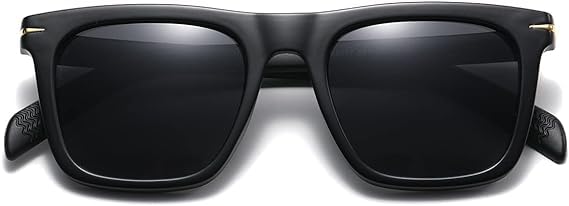 Image of Black Retro Square Sunglasses /Goggles For Men's -UV Protected-Pack of 1