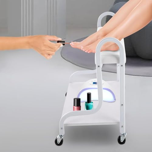 Carrito portátil para spa de pies y manicura con ruedas miniatura 3