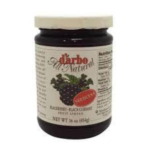 d'arbo All Natural Seedless Blackberry & Blackcurrant Fruit Spread, 16