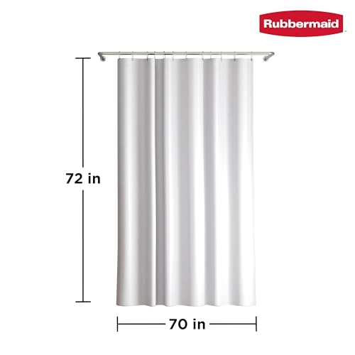 Rideau de douche blanc Rubbermaid idéal pour moderniser votre salle de bain - 8