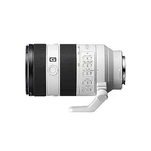 Sony E Mount Fe 70-200Mm F4 Macro G OSS Full Frame Lens (Sel70200G2) | Lightweight & Compact | Telephoto Lens | Half-Macro Capability, Gray
