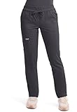 Picture of Cherokee Scrubs for Women Mid Rise Tapered Leg Drawstring Pant with 5 Pockets, Cargo Bottom with 2 Way Stretch Fabric - WW105, M, Pewter
