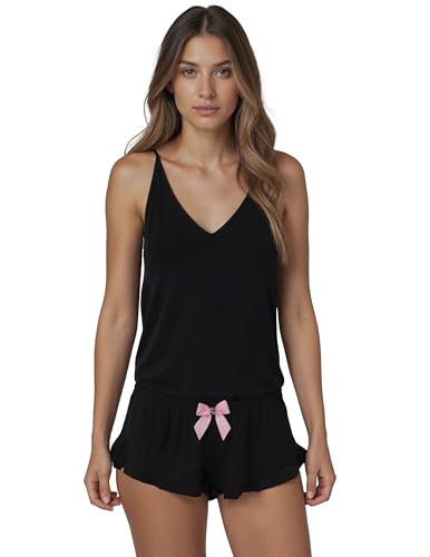 Pyjama femme Vivisence en viscose léger et confortable pour vos douces nuits d'été