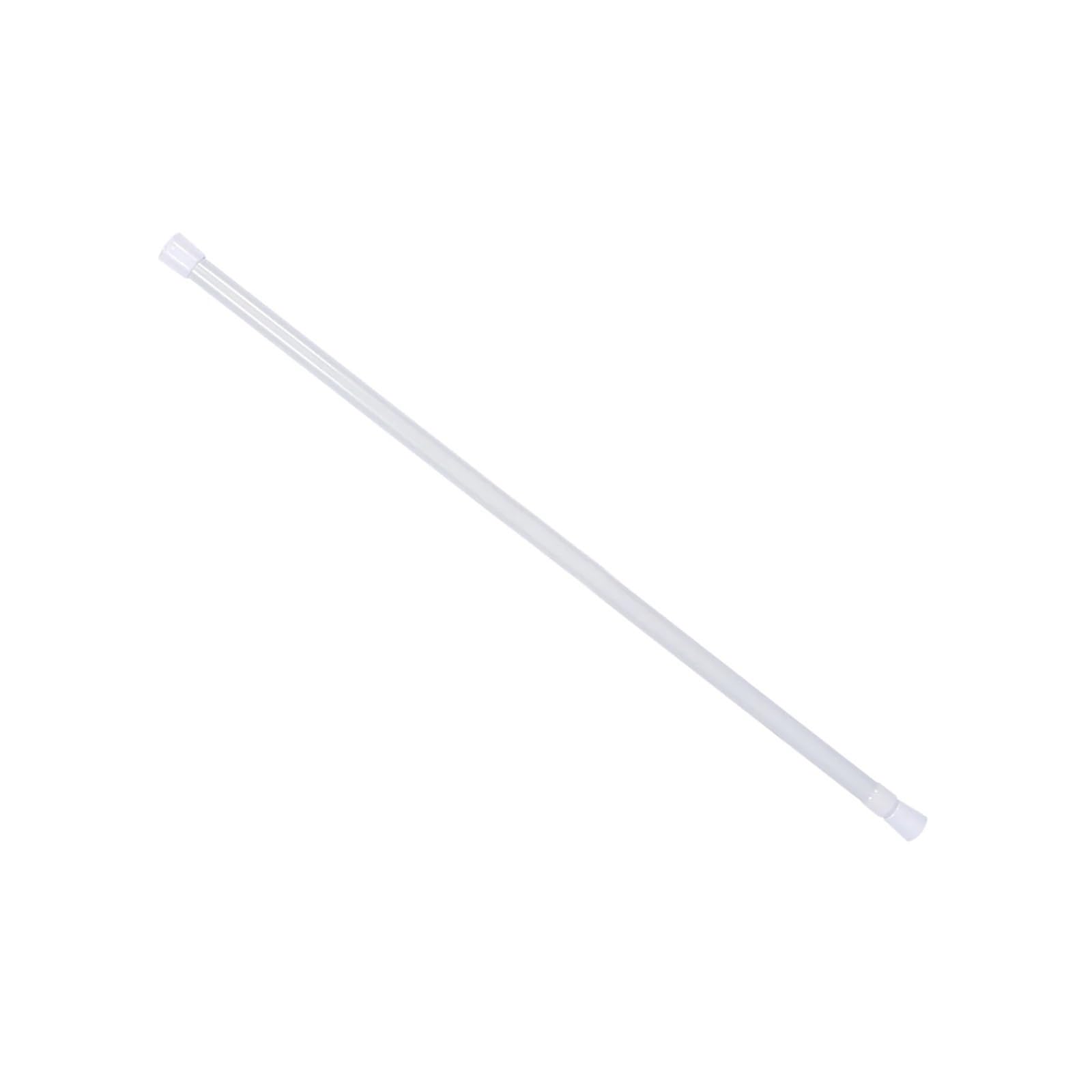 Telescopic Curtain Rail Extendable Shower Bathroom Window Loaded Pole Rod for Wardrobe and Cloakroom