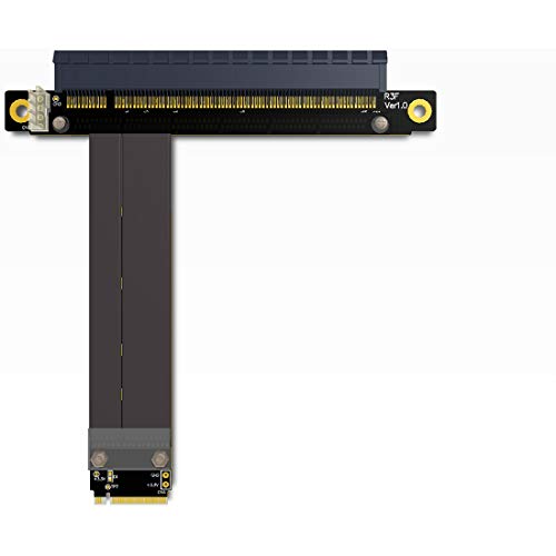 Free Shipping Over $50 ADT-Link PCI-E 3.0 Riser Card 32G/BPS M.2 NGFF NVMe to PCIe X16 Extension Cable SATA Power Cable Support M.2 PCIE X4 Full Speed Channel for BTC Mining M2 2230 2242 2260 2280 (R43SF 25CM)