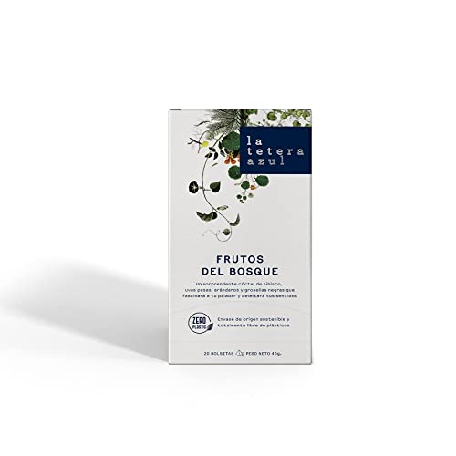 LA TETERA AZUL Frutos del Bosque En Pirámides. 20 Pirámides Envueltas Individualmente. - Imagen 3