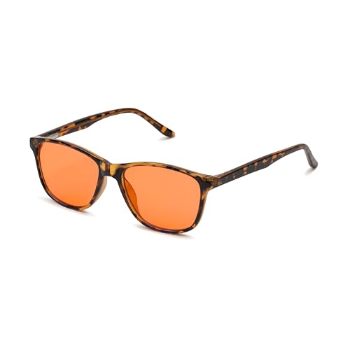 BRADDELL FL-41 Rose Tinted Photochromic Transitional Migraine Light Sensitivity Glasses for Fluorescent LED Glare, Photophobia and Eye Strain (Tortoiseshell)3