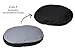 Karlie Kissen oval L: 90 cm B: 66 cm H: 10 cm grau-schwarz