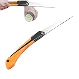 Jukeoiu Sierra de Camping,Herramienta De Podar Resistente | Sierra de Arbol Plegable de 50 Cm Con Mango Ergonomico Antideslizante | Para Cortar Madera Seca en Exteriores Jardin Senderismo y Trabajos