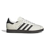 adidas Men's Gazelle Indoor Sneaker, White/Grey/Blue, 8