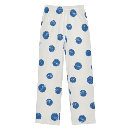 ZZKKO Abstract Polka Dot Blue Boys Pants for Kids Jogger Pants with Pockets S-XL