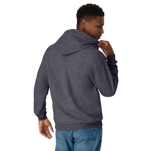 Image of Hanes Men's Zip-up Hoodie, Ecosmart Fleece Full-zip Hoodie for Men, Hooded Sweatshirt