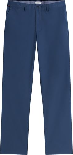 Tommy Hilfiger Herren Chino Hose Denton Essential Twill Straight Leg Fit, Blau (Aegean Sea), 32W/34L – Ansicht 6