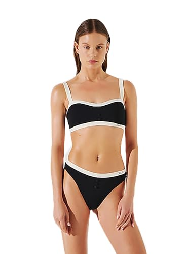Bas de bikini Karl Lagerfeld Monochrome pour femme unicolore noir élégant chic