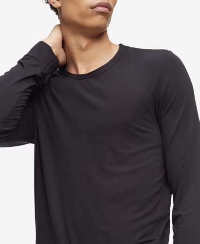 Calvin Klein Men's Ultra Soft Modern Modal Lounge L/S Sweatshirt, Black, M #TOP3