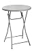 ZOWN Commercial 300 lb. Use Rate Cocktail Heavy Duty Blow Mold Banquet Folding Table, Grey