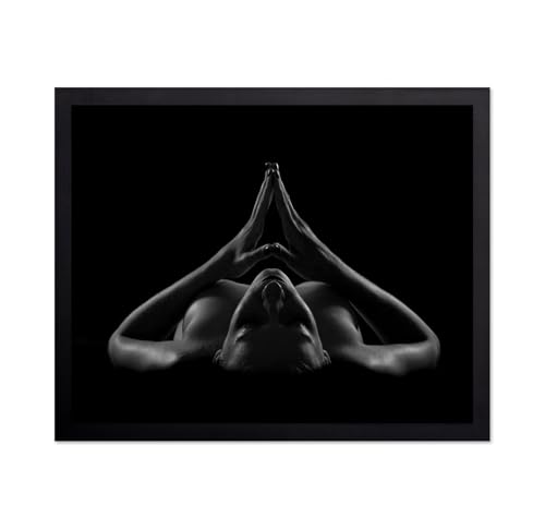 Monem Art Fine Art Nude Bodyscape Print - Black and