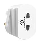 Pipestation Toothbrush and Shaver Adapter Plug UK | European to UK Toothbrush Adapter | European to United Kingdom Adaptor | Tooth-Brush Charger United Kingdom | 2-Pin to 3-Pin Shaver Plug Adaptor