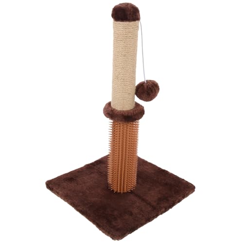 Toyvian Vertical Cat Scratching Post Durable Indoor Scratcher for Kittens Sturdy Design with Enhanced Friction Cat Claw Grinding Accessory for Household Use
