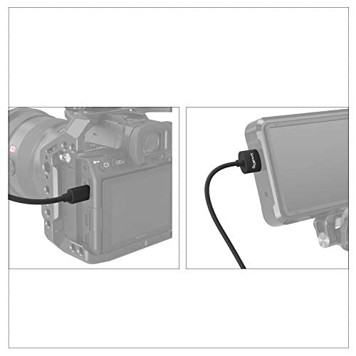 SMALLRIG Cavo 4K Ultra Sottile (da D ad A) 35 cm