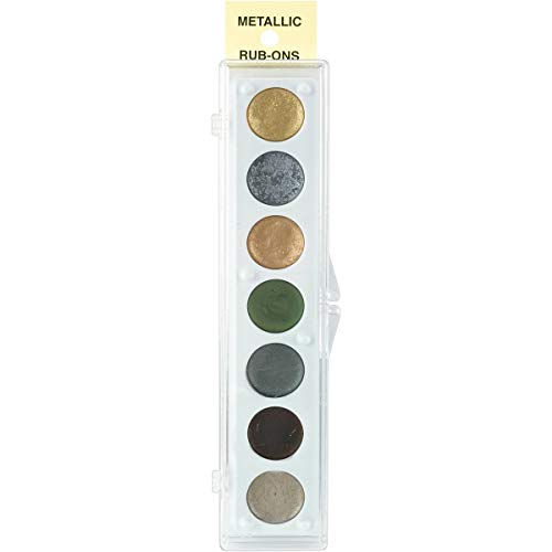 Craf-T Products Metallic RubOn Paint Set 7 ColorsKit #2