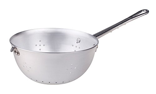 Ollas Agnelli fama4020 Colador con Mango y Gancho, Aluminio, Plata