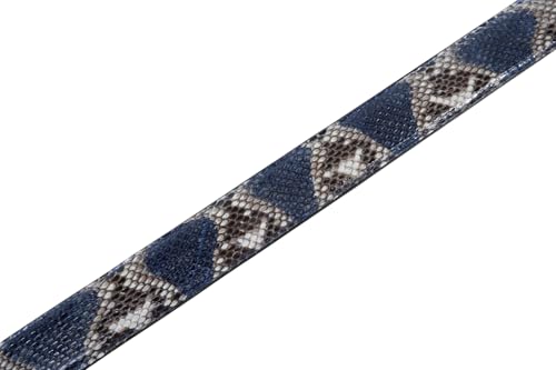 Image of Pelgio Genuine Python Snake Skin Auto Locking Men's Belt 46 inch Long