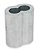 Wire Rope Sleeve, 3/32 In, Aluminum, PK25