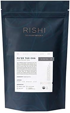 Rishi Tea Ancient Pu'er Tuo Cha Loose Leaf Herbal Tea | Immune, Heart & Digestion Support, USDA Certified Organic, Fair Trade Pu'er Tea, Caffeinated | 1 lb Bag, Makes 115 Cups