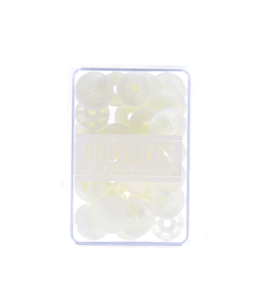 Bohin Snap Fasteners, White, 13mm - Image 2