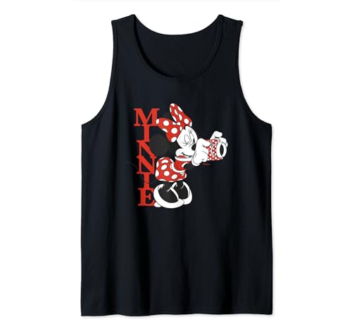 Disney Minnie Mouse with Camera Polka Dot Day Vintage Tank Top