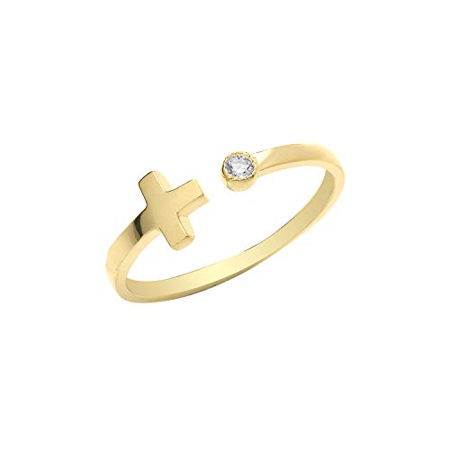 Bague femme croix or jaune au quotidien votre bijou chic et moderne