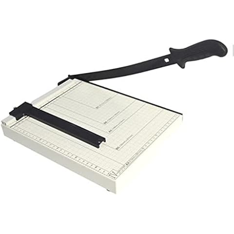 Manual Paper Cutter, Steel Trimmer Desktop A4 A3 Photos Paper Cutting Machine for School Office Factory Cover