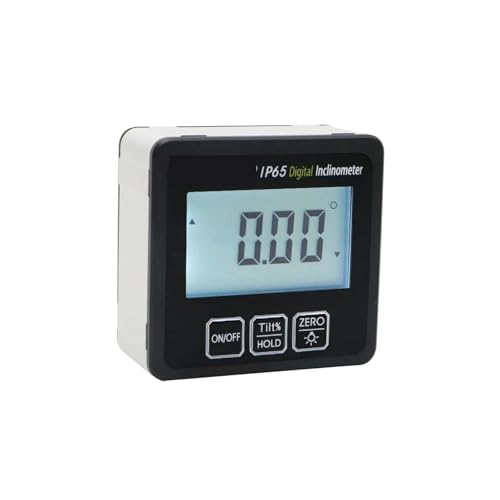 Medidor digital de ángulo IP65 con nivel y base magnética miniatura 1
