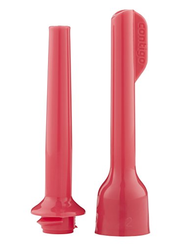 Copo com canudo Tritan para crianças à prova de derramamento da Contigo, 400 ml, rosa