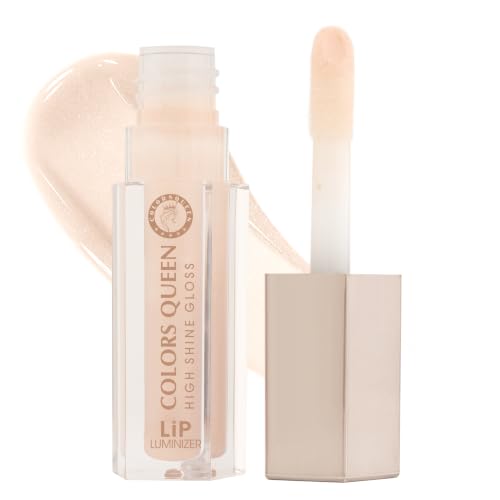 Image of Colors Queen Lip Luminizer Lip Gloss for Women | Hydrating & Glass Shine Finish | Highly Pigmented, Lightweight & Non-Sticky Formula | One Stroke Application | Long Lasting Lip Gloss Infused with Shea Butter (15 - Milky Way, 9ml)