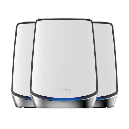 Image of NETGEAR Orbi RBK843S AX6000 Wi-Fi 6 Mesh System, 8,000 sq. ft. Whole-Home WiFi with Speeds up to 6Gbps,Connects up to 100 Devices