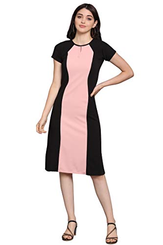 Image of PURVAJA Women's Fit & Flare Knee-Length Dress