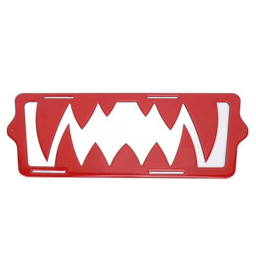 Embellecedor de radiador tipo inserto de dientes de rejilla color rojo