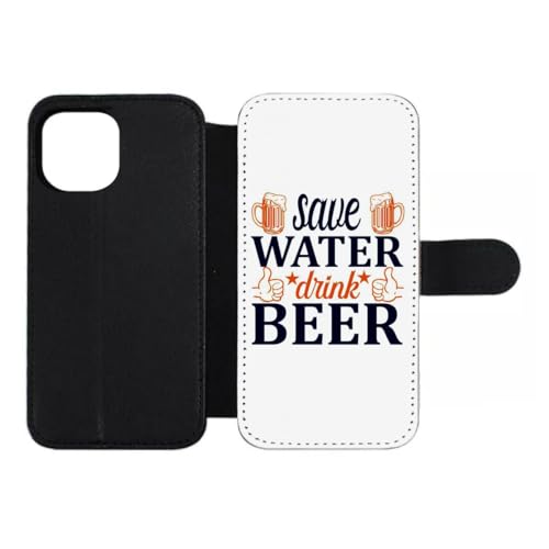 Etui cuir pour Iphone 12 Pro Max un cadeau humour biere idéal pour vos proches