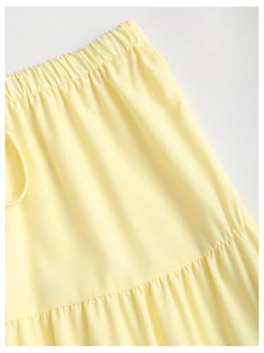 GORGLITTER Women's Boho Skir Flared Ruffle Flowy Long Maxi Skirts Going Out Outfits4