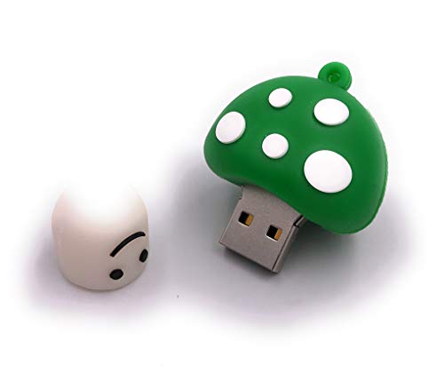 Clé USB 64 Go USB 3.0 en forme de champignon vert rigolo - 2