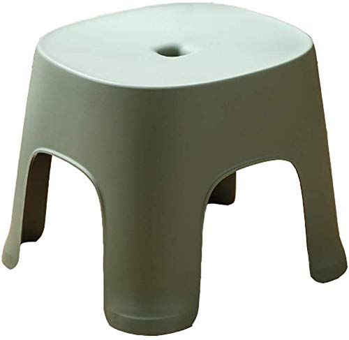 DASHADAO Foot Stool Thick Plastic Stool,Bottom Non-Slip Design,Four Colors to Choose from.Bathroom Stool(Size:Green)