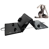 BDSM Bed Restraint Bondage Adult Play PU Leather Bondage Furniture,Portable Collapsible Bed with Restraints, Adult Gear Sunglasses JI2950