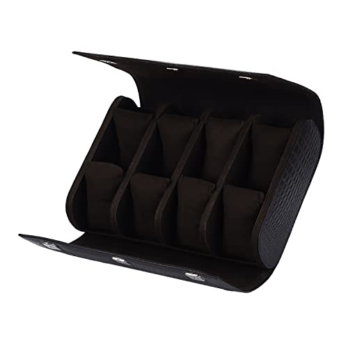 Image of THE CASE PU Leather Premium Smart Watch Case for Men & Women For 8 Slots Watch Roll Organizer with Croco Print